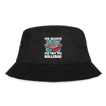 Mir reichts ich geh ins Bällebad! Party Kostüm Sar - Bucket Hat - Schwarz - Vorne - Lela (165cm)