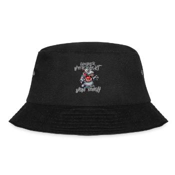 Verrücktes Nilpferd Lieber verrückt als einer von - Bucket Hat - Schwarz - Vorne - Lela (165cm)