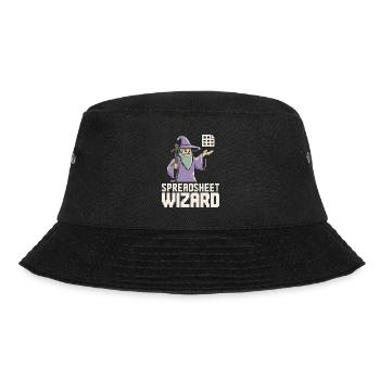 Spreadsheet Wizard Funny Controller Accountant - Bucket Hat - black - Front - Lela (165cm)