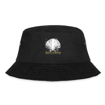 Buen Camino, Jakobsmuschel, Santiago de Compostela - Bucket Hat - Schwarz - Vorne - Lela (165cm)