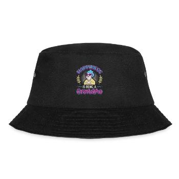 Happiness Is Being A Grandma Pregnancy Announcement - Bucket Hat - black - Front - Lela (165cm)