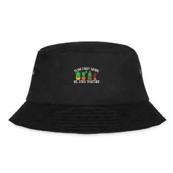 Team First Grade Wir Halten Zusammen - Schulkaktus - Bucket Hat - Schwarz - Vorne - Lela (165cm)