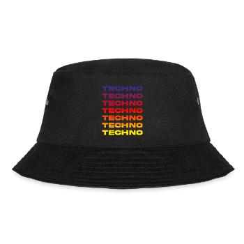 Hard Dark Acid Techno Ich liebe Techno Musik - Bucket Hat - Schwarz - Vorne - Lela (165cm)