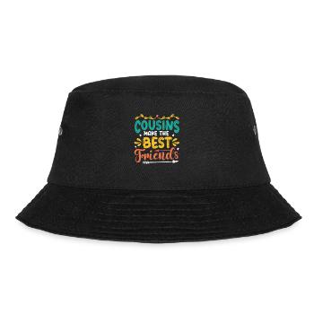 Cousins are the best friends, cousin crew. - Bucket Hat - black - Front - Lela (165cm)