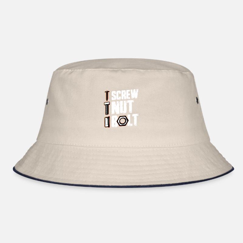 Screw Nut Bolt Mechanic Bucket Hat
