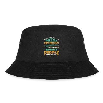 Metalldetektor Hobby Metalldetektion - Bucket Hat - Schwarz - Vorne - Lela (165cm)