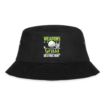 Lustiger Golf Spruch - Golfer - Bucket Hat - Schwarz - Vorne - Lela (165cm)