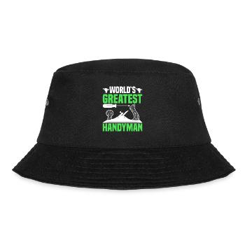 Der Größte Handwerker Der Welt - Handwerker - Bucket Hat - Schwarz - Vorne - Lela (165cm)