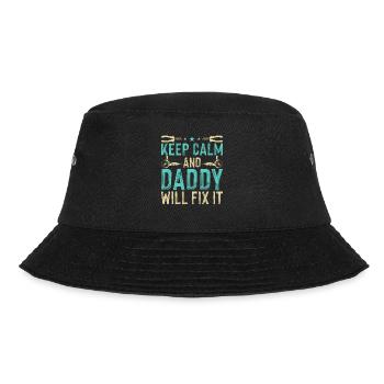Daddy Wird Es Reparieren - Heimwerker - Bucket Hat - Schwarz - Vorne - Lela (165cm)