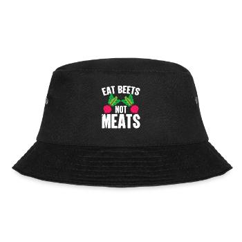 Les betteraves ne mangent pas de viande - Drôle de végétalien - Bob - noir - Devant - Lela (165cm)