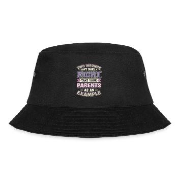 Two injustices do not make a right. - Bucket Hat - black - Front - Lela (165cm)