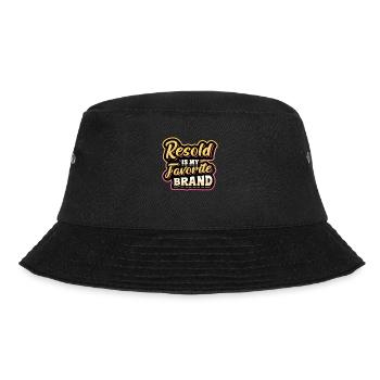 Resold Is My Favorite Brand Flohmarkt Thrifting - Bucket Hat - Schwarz - Vorne - Lela (165cm)