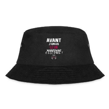 Avant j'aimais le vin maintenant c'est pire ! - Bob - noir - Devant - Lela (165cm)