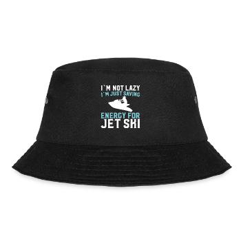 I'm not lazy I just store energy - Bucket Hat - black - Front - Lela (165cm)