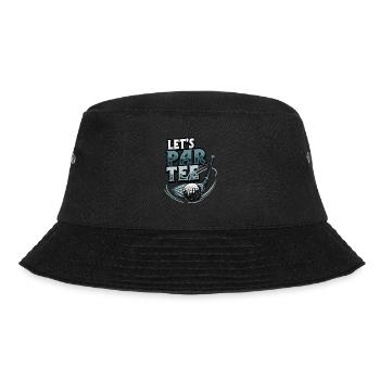 Lets Par Tee Golfer Funny Golf Club - Bucket Hat - Schwarz - Vorne - Lela (165cm)