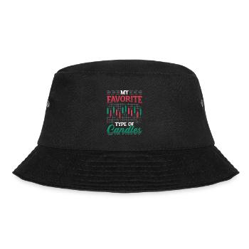 Stock Market Stock TraderMy preferred candlestick type, stock market - Bucket Hat - black - Front - Lela (165cm)