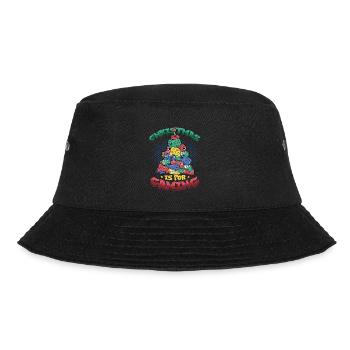 Weihnachten Ist Für Gaming, Controller - Bucket Hat - Schwarz - Vorne - Lela (165cm)