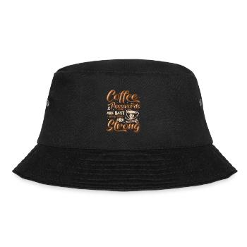 Coffee and password - Bucket Hat - black - Front - Lela (165cm)