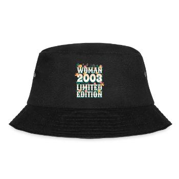 Birthday Woman born in 2003 Woman 20 years - Bucket Hat - black - Front - Lela (165cm)