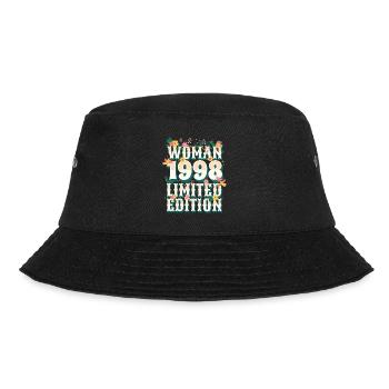 Birthday Woman born in 1998 Woman 25 years - Bucket Hat - black - Front - Lela (165cm)