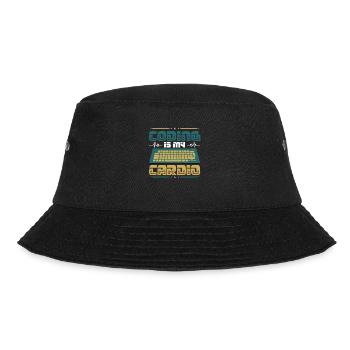 Kodierung Ist Meine Kardio, Code Programmierer - Bucket Hat - Schwarz - Vorne - Lela (165cm)