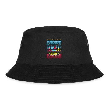 Kodierung Ist Meine Kardio, Code Programmierer - Bucket Hat - Schwarz - Vorne - Lela (165cm)