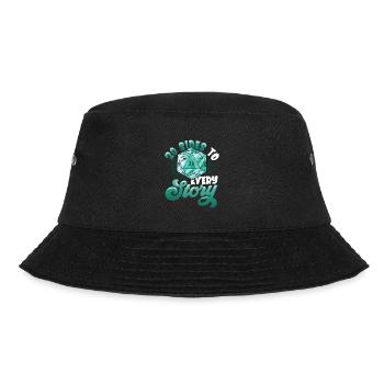 20 pages of each story, pen and paper - Bucket Hat - black - Front - Lela (165cm)