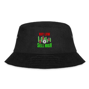 Niedrig Kaufen Hoch Verkaufen - Bucket Hat - Schwarz - Vorne - Lela (165cm)