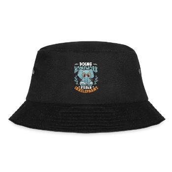 Doing homework doesn't feel good - Bucket Hat - black - Front - Lela (165cm)