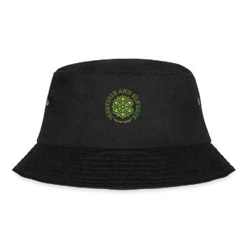 Meditieren Und Sich Erheben, Spirituelles Yoga - Bucket Hat - Schwarz - Vorne - Lela (165cm)