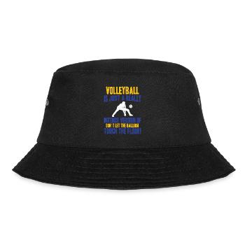 Volleyball Ist Einfach Eine Sehr Intensive Version - Bucket Hat - Schwarz - Vorne - Lela (165cm)