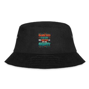 Dividende, Jeden Tag Halten Sie Den Tagesjob Weg - Bucket Hat - Schwarz - Vorne - Lela (165cm)