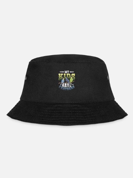 Meine Kinder Haben Federn, Wellensittich, Vogel - Bucket Hat - Schwarz