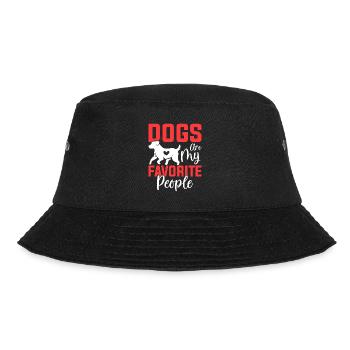 Dogs are my dearest people - Bucket Hat - black - Front - Lela (165cm)