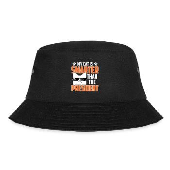 My cat is smarter than the president - Bucket Hat - black - Front - Lela (165cm)