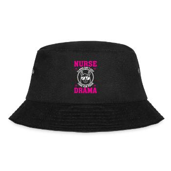 Nurse Llama has no time for drama - Bucket Hat - black - Front - Lela (165cm)