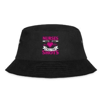 Nurses call the shots - Bucket Hat - black - Front - Lela (165cm)