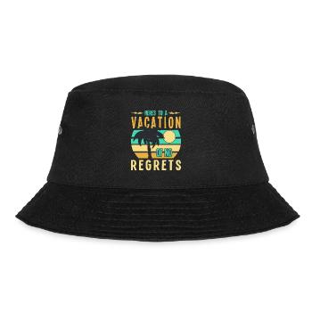 Here's to a holiday without regrets - Bucket Hat - black - Front - Lela (165cm)