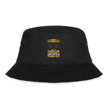 Kaplan Pfarrer - Bucket Hat - Schwarz - Vorne - Lela (165cm)
