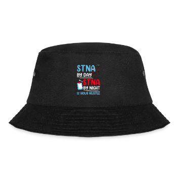 STNA Certified Nursing Assistant - Bucket Hat - black - Front - Lela (165cm)