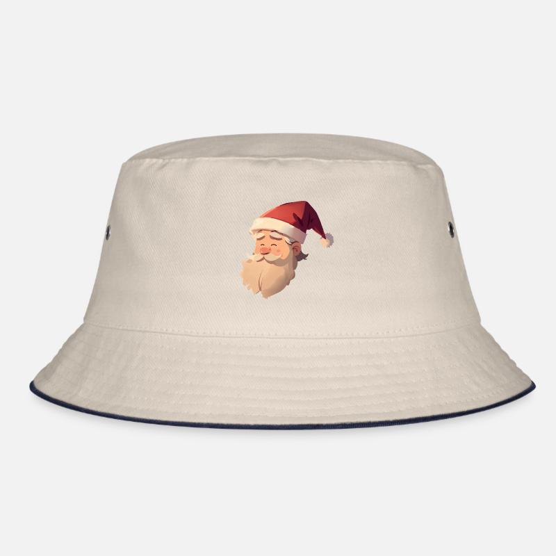 Cute Santa Head Bucket Hat