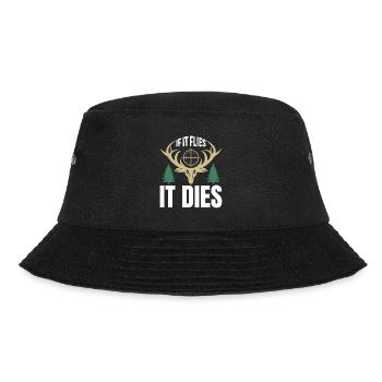 Wenn Es Fliegt, Stirbt Es - Bucket Hat - Schwarz - Vorne - Lela (165cm)