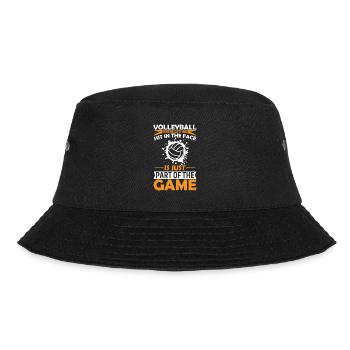 Volleyball: Wo es einfach ist, ins Gesicht geschlagen zu werden - Bucket Hat - Schwarz - Vorne - Lela (165cm)