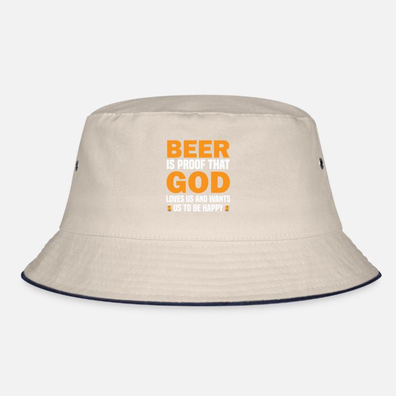 Bier ist der Beweis dafür, dass Gott uns liebt und will, dass wir es sind Bucket Hat