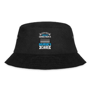 Die beste Art der Therapie kommt von der Pflege einer Krankenschwester - Bucket Hat - Schwarz - Vorne - Lela (165cm)