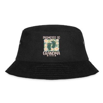 Beförderung zur Oma 2025 Baldige Oma - Bucket Hat - Schwarz - Vorne - Lela (165cm)