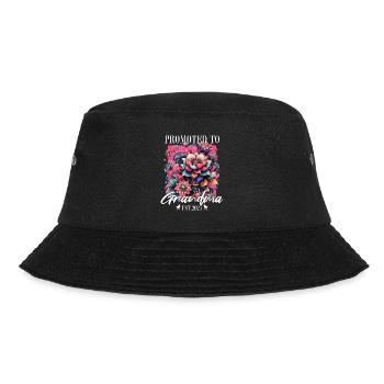 Beförderung zur Oma 2025 Baldige Oma - Bucket Hat - Schwarz - Vorne - Lela (165cm)