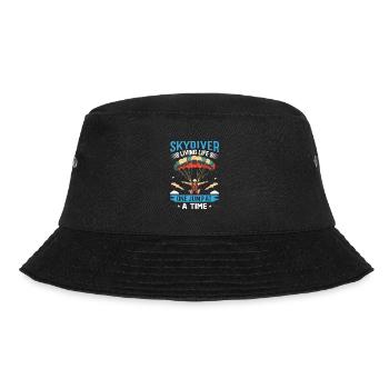 Skydiver: Das Leben Sprung für Sprung leben - Bucket Hat - Schwarz - Vorne - Lela (165cm)