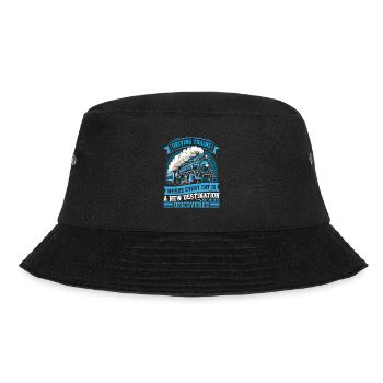 Driving Trains: Wo jeder Tag ein neues Schicksal ist - Bucket Hat - Schwarz - Vorne - Lela (165cm)