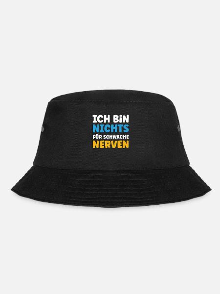 Ich bin nichts für schwache Nerven - Bucket Hat - Schwarz
